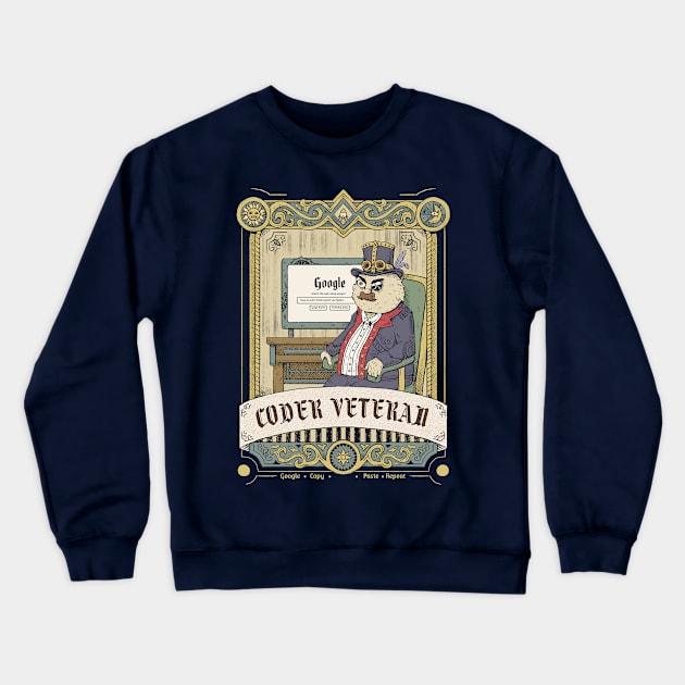 Coder veteran Crewneck Sweatshirt by rintoslmn